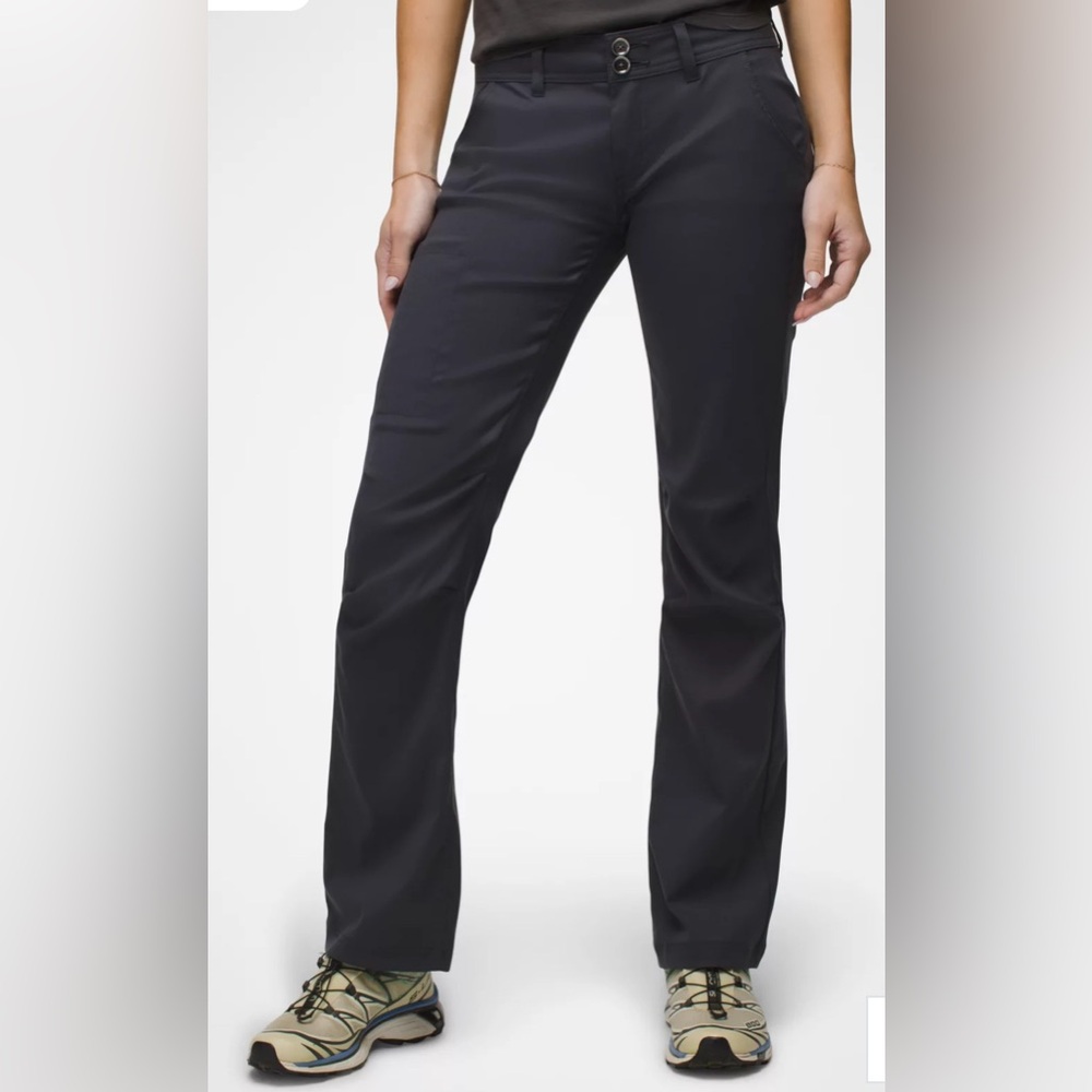 Prana Women’s Stretch Zion Halle Pant Coal Dark Gray Size 8